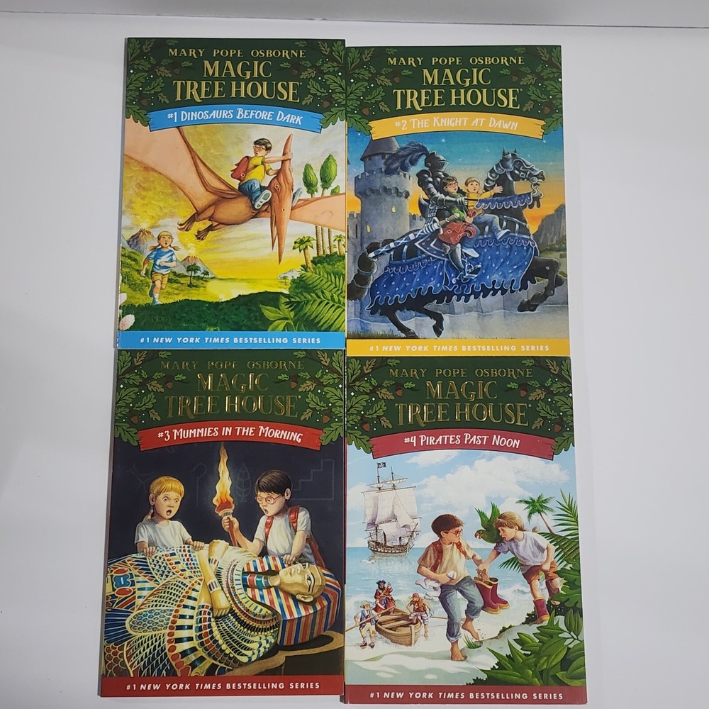 Magic Tree House Mary Pope Osborne Books 1-4 Paperback Box Set 9780375813658